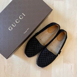 Gucci Suede Softy Micro GG Espadrilles